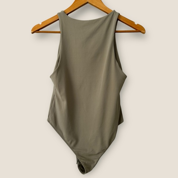 Zara Khaki Sleeveless Bodysuit - Picture 4 of 8